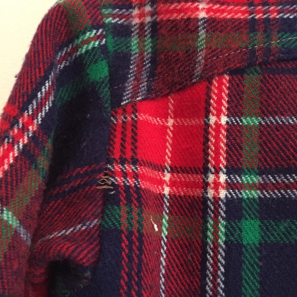 True vintage 70s flannel plaid boyfriend shirt - Picture 4 of 10